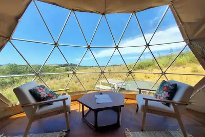 2 Waipu Eco Off-grid Luxury Glamping Seaview Geodesic Dome
