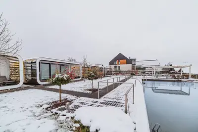 Glamping home Malerič with natural pool & Wellness