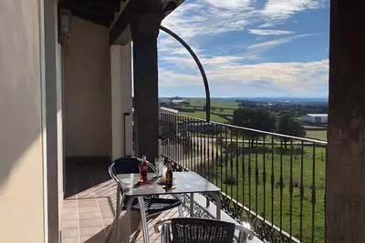 Image de Maison de vacances 'El Mirador De Santiz' avec vue sur les montagnes, Wi-Fi et climatisation