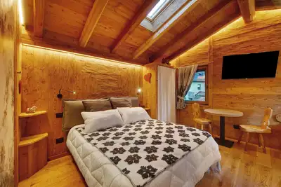 Image de Studio 'Con Idromassaggio' avec vue sur les montagnes, balcon et Wi-Fi