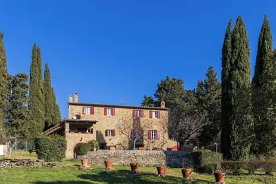 Villa il Rondò à Cortona, en Toscane