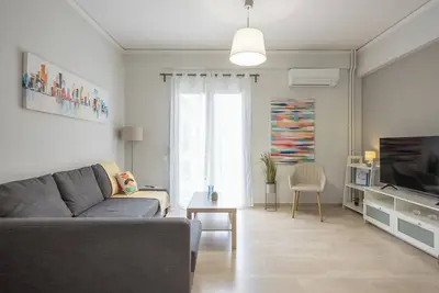 Image de Chic apartment metro Kallithea 100m with WiFi, Ac
