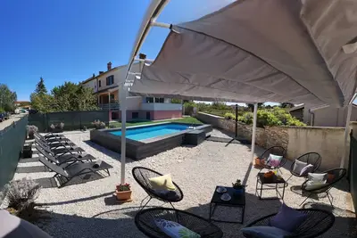 Image de house with swimming pool 800 m from the beach, rental from Saturday to Saturday