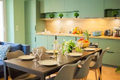 Image de T3 Climatisé 2 Chambres 6 p. WiFi Cuisine Laverie