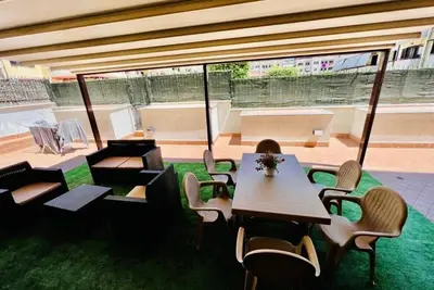 2 bedroom rental house with a terrace