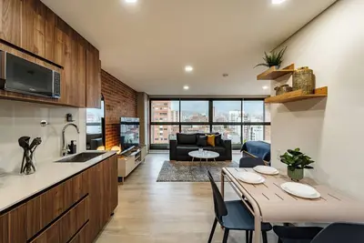 Image de Studio apartment with air conditioning in Laureles