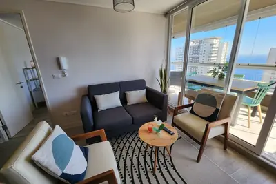 Image de Hom | Depto 2d2b en Concón con Piscina/Parking