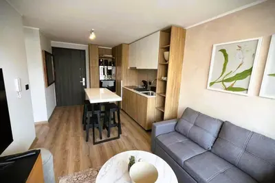 Hom | Amplio y Luminoso Depto 4pax 2d2b, Santiago