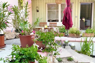 Image de Meublé de charme 3* à 2mn de Colmar avec terrasse, parking et jardin privés