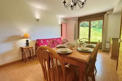 Image de À 140m des pistes de ski, terrasse, casier à ski, 36m², Flumet