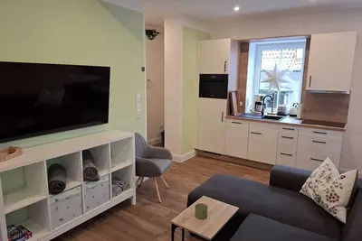 Image de Color magic blue in the Harz apartment Smilla with sauna, terrace and bicycle shed