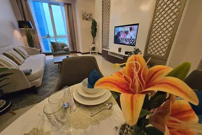 Image de Premium apartment Manama 2 bathrooms sea view, pool, spa, saunas, . . . .