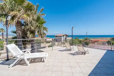Image de Villa 'Katya Marzamemi San Lorenzo' avec vue sur la mer, Wi-Fi et climatisation
