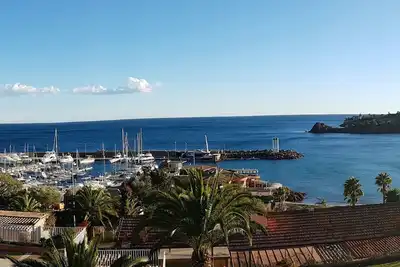 Image de Appartement 2 pièces climatisé + wifi, terrasse 18m² face mer, parking privé