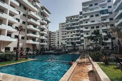 Image de sunset apartment with sea view in fabulous Zenata Eco city Casablanca