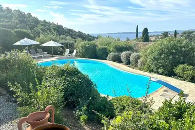 Image de Maison Provençale vue mer Golfe de St-Tropez