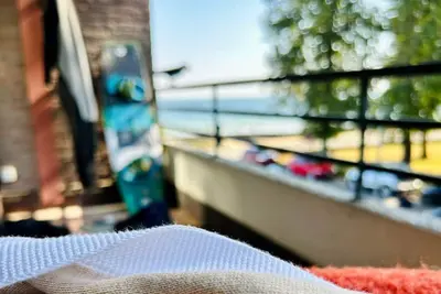 Sea view apartment with private sauna