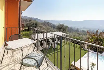 Image de Chambre 'Relais Olivi Superior Verona' avec vue sur le lac, Wi-Fi et climatisation