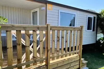 Mobil-home Einfache Terrasse
