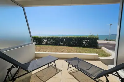 Image de apt classé 3*, 4 pers, vue mer, box, terrasse privative, Pontaillac