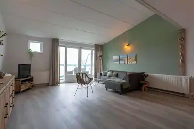 Image de Strandslag 203 avec balcon vue sur les dunes