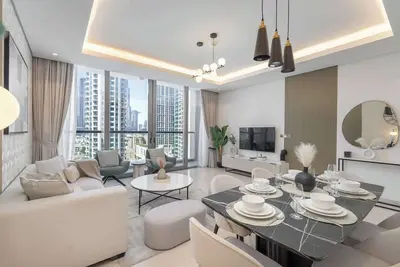 Image de Free housekeeping visits during your stay - StayShort - 3 Bedroom Apartment in Sterling West with Full Burj Khalifa Views