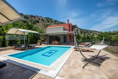 Image de Villa 'Dalasvillas Skala Mare' avec vue sur la mer, Wi-Fi et climatisation