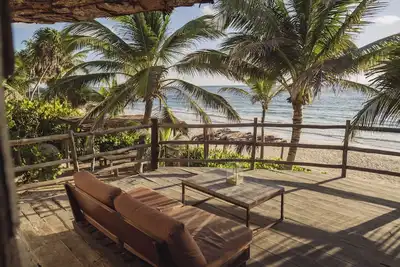 Image de Holistic beachfront villa in the Sian Kaan | Tulum reserve for 14 people.