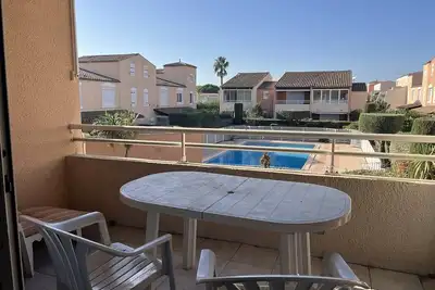 Image de T3 climatisé avec parking et piscine à 200m de la plage au Cap d'Agde