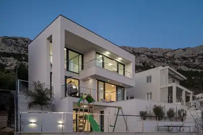 Image de Luxury Villa Ivana Brela heated pool 28 m2, gym, bbq, family