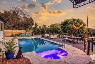 A spacious Oceanside compound with pool, jacuzzui guest house and so much more!