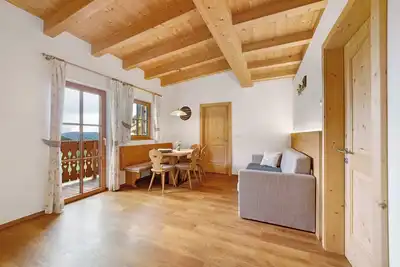 Image de Appartement \"Niederhaushof\" avec vue sur les montagnes, balcon et Wi-Fi