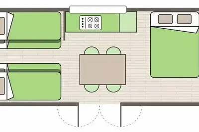 Image de Bungalow toilé | Autre hébergement | 2 Ch. | 4/6 pers. | A/C