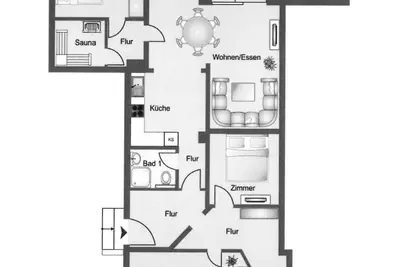 Image de Vacation apartment for 6 people near the spa park with sauna and garden