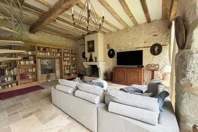 Image de Belle grange en pierre avec piscine chauffée toute l'année<br>Cadre magnifique au coeur du Perche