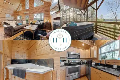 Mnt. View Cabin Near River w/ Hot Tub + Fire Pit