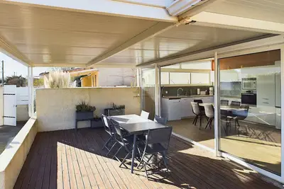 Image de Villa 3 chambres climatisée près de la plage avec parking privé à Marseillan-Plage