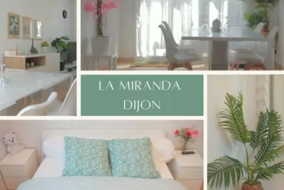 Image de La Miranda Dijon : Maison avec Parking privé, Jardin & Terrasse