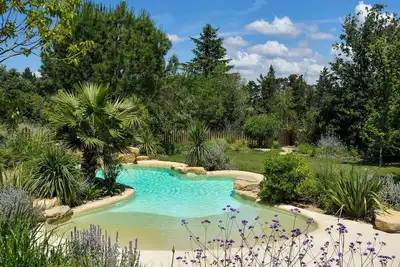 Image de Grand mas en pierres Luberon avec piscine plage - Le mas du chemin blanc