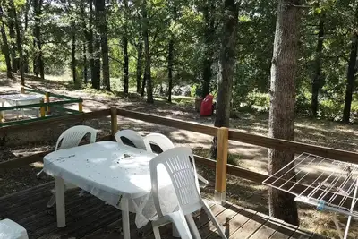 Image de Tente toilée - 2 chambres - sans sanitaires 4 personnes