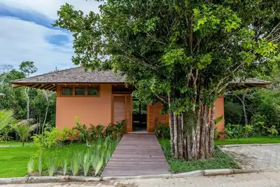 Image de Cozy village harmonized with Feng Shui principles.