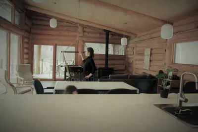 Chalet, plage privée, bord de l’eau, spa extérieur, 10 personnes