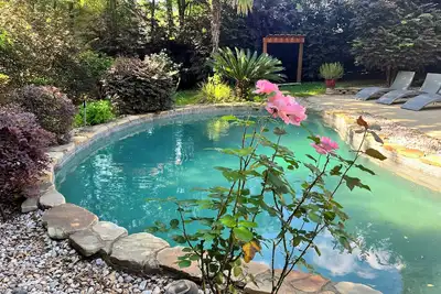 Image de Gorgeous 4-bedroom house with a beautiful pool and a garden oasis.