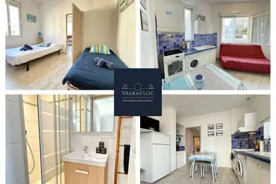 Appartement Rdc Valras-plage à 2 pas de la plage