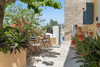 Studio 'Dikaia 1' avec vue sur la mer, Wi-Fi et climatisation