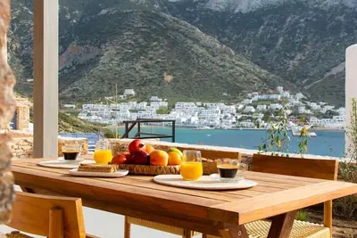 Image de Wonderful Sifnos Villa | Villa Majesty | Private Pool with Jets | Beautifully Furnished Veranda | Sea Views | 2 Bedrooms | Kamares
