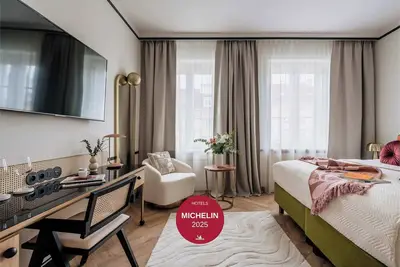 Image de Superior Room with a sofa and Nowy Świat view