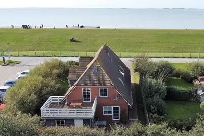 Image de Speelwark- directly on the dyke in Dagebüll with terrace and beach chair