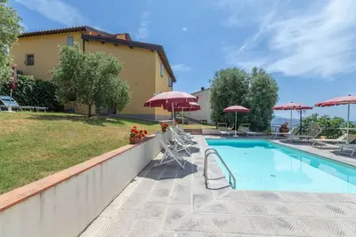 Image de Confortable appartement avec piscine, climatisation, Wifi, Tv, animaux admis et vue panoramique