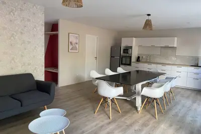 Villa accès mer avec spa
